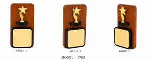 •Custom wooden <b>trophy</b> with personalized <b>engraving</b>. - Product Image 5