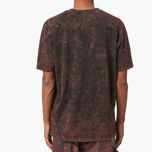 Camiseta de Alta Calidad con Corte Holgado y Efecto Desgastado por el Sol, Camiseta Personalizada con Lavado Ácido y Efecto Vintage - Product Image 3