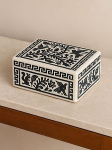 Elegant Bone Inlay Accessory <b>Box</b> Handmade Organizer for Jewelry Collection Display and Personal <b>Storage</b> - Product Image 4