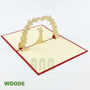 Tarjetas de Invitación de Boda y Compromiso 3D Pop-Up de Vietnam - Papel con Barnizado Mate Offset para Regalos de San Valentín y Cumpleaños - Product Image 3