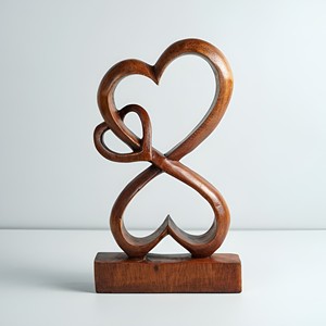 Meilleur prix gros sculpture d'art en bois naturel pour la décoration intérieure sculptures abstraites contemporaines statues en bois - Product Image 4