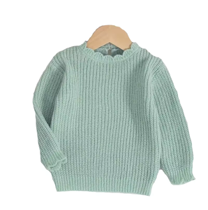 Pull en tricot doux et confortable pour filles, design tendance, décontracté pour le printemps, 100% coton, à capuche - Product Image 1