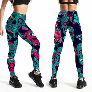 Leggings Deportivos Sublimados con Diseño Personalizado, Cintura Alta, Elásticos en 4 Direcciones, Pantalones de Yoga, Leggings de Entrenamiento para Mujer - Product Image 1