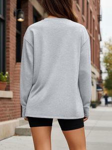 Nouveau style de t-shirt à manches longues pour femmes, léger, respirant, en coton, t-shirt basique tendance, fournisseur de vêtements personnalisés OEM ODM - Product Image 6