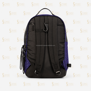 Sac à dos à motif de fils violets, souple, imperméable, fermeture éclair, unisexe, usage quotidien, capacité 20-35L, style minimaliste - Product Image 4