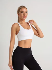 สปอร์ตบราสายไขว้สำหรับผู้หญิง แผ่นรองถอดได้ด้านหน้า |   เสื้อกล้ามออกกำลังกายแบบรักษ์โลก รองรับการเคลื่อนไหวได้ดีเยี่ยม |   ผ้าสแปนเด็กซ์/ไนลอน - Product Image 4