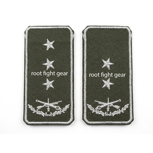 High Quality For Albania Uniform Epaulets Shoulder Board Rank Badge Insignia Customized Shoulder Badge - Product Image 1