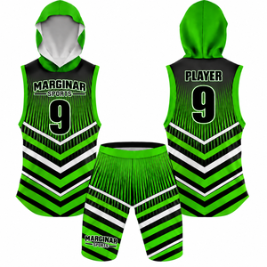 Ensemble d'uniformes de football 7 sur 7 personnalisés, coutures renforcées, maillot et short imprimés, tenue d'équipe 2 pièces, vêtements de sport pour adultes, football américain - Product Image 3