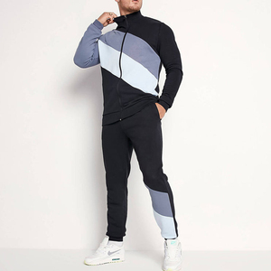 <b>mens</b> cotton blend casual tracksuit relaxed fit comfortable daily wear outfit soft fabric <b>jacket</b> and pants for home and street - Product Image 1