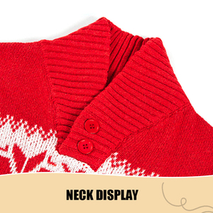 2024 <b>Christmas</b> Pullover Sweater <b>Cardigan</b> Unisex Winter New Premium Bright Anti-shrink Letter Pattern Knitted Custom <b>Men's</b> - Product Image 5