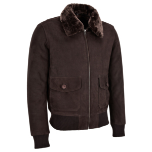 Custom Smart Range 100% Genuine <b>Brown</b> Vintage Nubuck <b>Leather</b> Waterproof Mens Aviator <b>Jacket</b> Toop Gunn Style Streetwear - Product Image 2