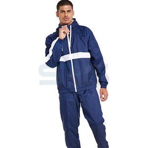Trajes Deportivos Ligeros de Dos Piezas, Diseño Deportivo, Logotipo Personalizado Impreso, Impermeables, con Cremallera, Tallas Grandes, Transpirables, para Invierno - Product Image 1