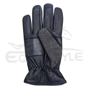 Gants en laine tweed et cuir, paume en véritable peau de mouton pour une utilisation durable en extérieur, gants d'hiver unisexes pour tous les jours, parfaits pour le froid - Product Image 3