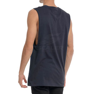 Quick Dry Breathable Crew Neck Polyester/Cotton <b>Men</b> Gym <b>Singlet</b> Sleeveless Workout Top <b>for</b> Running Cardio Training Fitness - Product Image 4