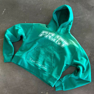 Hoodie vintage surdimensionné unisexe de haute qualité, délavé à l'acide, effet usé, motif graphique, pour l'hiver - Product Image 2