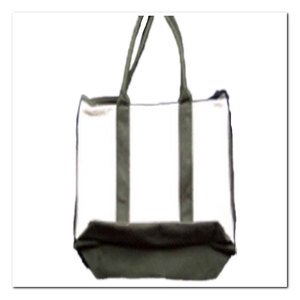 Sac fourre-tout en toile de coton réutilisable et écologique de 50 cm, robuste, avec des poignées en jute vertes durables et un design naturel, multicolore, pour le shopping - Product Image 2