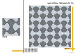 Baldosas de estacionamiento exteriores resistentes a la carga de 500x500 mm diseñadas para mantener la estabilidad bajo peso continuo y condiciones ambientales adversas. - Product Image 4