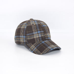Gorra Snapback a Cuadros de 6 Paneles con Hebilla Metálica Ajustable, Unisex, Casual, de Algodón y Franela para Primavera y Otoño - Product Image 5