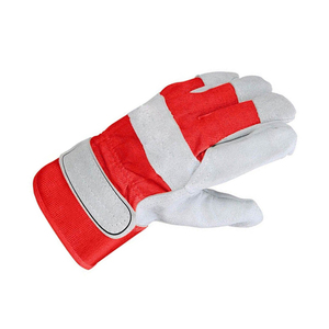 Guantes de Seguridad de Cuero Vacuno de Buena Calidad para Uso Mecánico y Eléctrico, Guantes de Trabajo de Látex y Algodón al por Mayor - Product Image 4