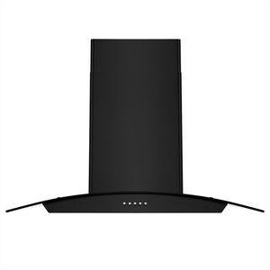 Cappa da cucina a isola in acciaio inossidabile da 30 pollici con 900 CFM, vetro temperato, 3 velocità e luci LED nere - Product Image 6