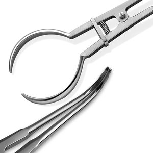 Pince à perforer les diaphragmes en caoutchouc professionnelle Ainsworth Forceps, instrument chirurgical dentaire orthodontique en acier inoxydable de qualité supérieure avec verrouillage - Product Image 5