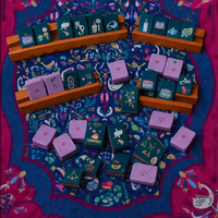 Coffret de Mahjong Américain Édition Limitée Noël Casse-Noisette - 160 Tuiles Acryliques Premium - Jeu Social de Noël pour 4 Joueurs - Cadeau