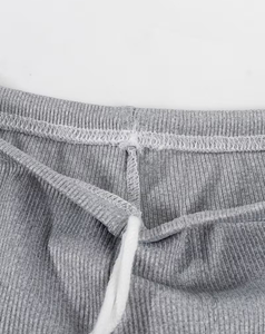 Men Knitted Solid Color Casual Loungewear Shorts Mid Rise Soft Polyester/Cotton Blend Breathable Summer - Product Image 5
