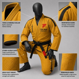 Uniforme de jiu-jitsu professionnel conçu avec un tissu résistant offrant un confort supérieur et des performances durables sur le tapis. - Product Image 5