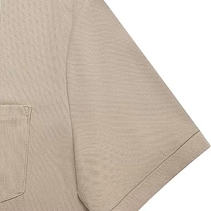 High Quality Men's for Shirt Regular Fit <b>3</b>-Button Closure 100% Cotton Breathable Short Sleeve Solid Pattern Casual Summer - Product Image 3