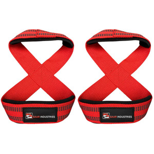 Sangles de musculation professionnelles en coton haute résistance en forme de 8 avec support de poignet pour soulevés de terre et accessoires de fitness pour la gym - Product Image 3
