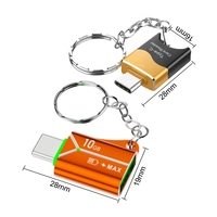 Lector de tarjetas TF USB tipo C de aleación de aluminio, adaptador USB 3,0 OTG para ordenador portátil, cámara de teléfono móvil, nuevo, 2 uds.