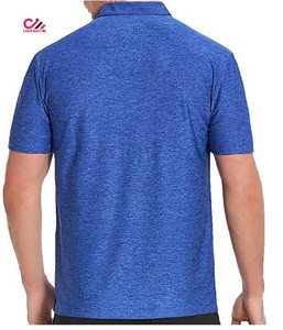 Camiseta Polo Personalizada para Hombre, de Verano, Manga Corta, Color Sólido, Cuello Camisero, Tejido de Algodón, Secado Rápido, Formal, Básica, para Golf - Product Image 4