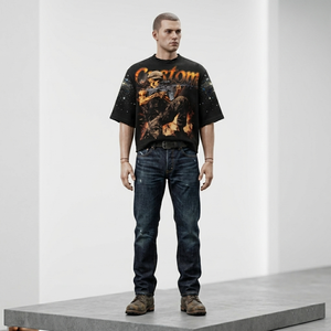 Camiseta Glory Custom con lavado ácido y gráfico de diamantes de imitación, camiseta de alta calidad, estilo vintage, para uso unisex en la calle. - Product Image 6