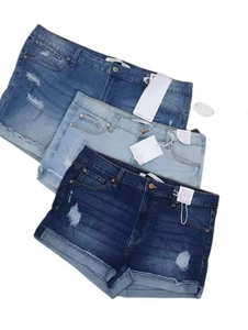 Custom Summer Zipper <b>Fly</b> Lady Casual Denim Ripped Shorts, Women Short <b>Jeans</b> Knee Length Shorts <b>Jeans</b> Women - Product Image 2