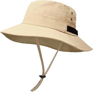 Chapeau Bob Respirant en Maille Anti-UV pour Hommes et Femmes, Idéal pour le Cyclisme, la Pêche et la Randonnée en Extérieur, avec Sangle Mentonnière Réglable et Motif Dessin Animé - Product Image 1