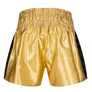 Golden MMA Boxing <b>Shorts</b> <b>Men</b> Elastic Waist Quick Dry Breathable Polyester Adult <b>Short</b> Style <b>Combat</b> Sports Apparel - Product Image 1