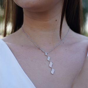 Romantic Luxury Diamond Forever Symbol <b>Gold</b> Necklace for Women Engagement & Bridal Gift Party & Anniversary Elegant Styling - Product Image 4