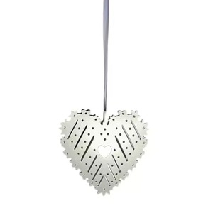 Elegant Metal Heart <b>Tree</b> <b>Ornament</b> for Holiday Styling and Gift Collections - Product Image 4