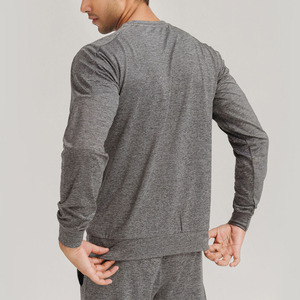 Luxury Premium Heavyweight Mens Sweatshirt 100% Cotton Crew Neck Blank Streetwear Soft Breathable Factory Wholesale OEM - Product Image 4