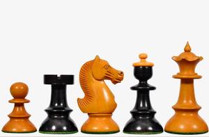 Juego de ajedrez reproducción del viejo café austriaco de Viena V2.0, piezas de madera de haya ebonizada y caja de madera de haya antigua, Rey de 3.8 pulgadas, al mejor precio. - Product Image 5