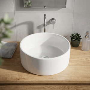 Stone Modern Hand Basin: Counter Top Vanity Units, <b>Table</b> Mount Lavabo Bathroom Wash Basin Sink - Ceramic Sanitary Wares - Product Image 6