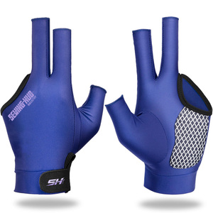 Meilleur fournisseur de gants de snooker, sangle réglable, qualité respirante, design personnalisé, polyester, gants de snooker pas chers - Product Image 1