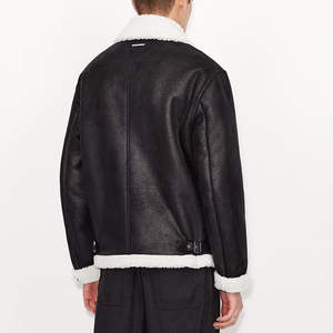 Chaqueta de Cuero Casual Premium con Diseño Frontal de Textura Suave, Características Impermeables y Resistentes al Viento - Ropa Exterior de Moda Urbana para Hombre - Product Image 3