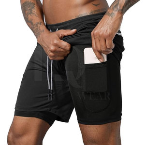 Pantalones Cortos Deportivos Personalizados con Logotipo para Hombre, de Secado Rápido, de Poliéster, para Entrenamiento, Running, con Cintura Ajustable con Cordón - Product Image 3