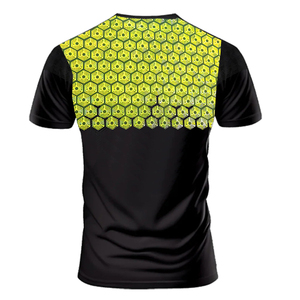 เสื้อยืดคอกลมแขนสั้นผ้าไนลอน/คอตตอนสำหรับผู้ชาย |   โลโก้แบบกำหนดเอง |   เสื้อยืดออกกำลังกายและเล่นกีฬาแบบสลิมฟิตระบายอากาศได้ดี - Product Image 3