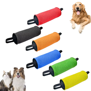 Wholesale K9 Dog Bite Tug Toy High-Strength French Linen Jute Bite <b>Pillow</b> with 3 Handles for Training & Working Dogs - Product Image 1