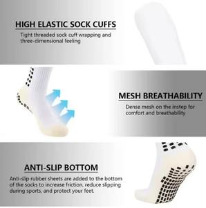 Calcetines de Fútbol Ecológicos de Nailon/Algodón, Antideslizantes, hasta la Rodilla, Transpirables, de Compresión, Deportivos, para Hombre - Product Image 4