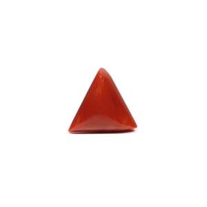 Premium 9.45 Carat Oval Cut Synthetic Red Coral Loose Gemstone for Fine Jewelry - Product Image 1