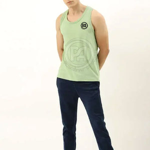 Vêtements de sport en gros, débardeur de musculation pour hommes, vêtements de fitness, couleur unie, taille personnalisée, débardeur homme - Product Image 4