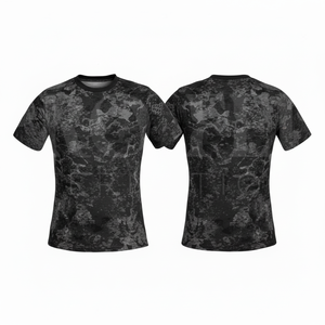 T-shirt d'entraînement à manches longues à motif camouflage intégral, léger et respirant, col rond, pour activités de plein air – Grande Vente - Product Image 2